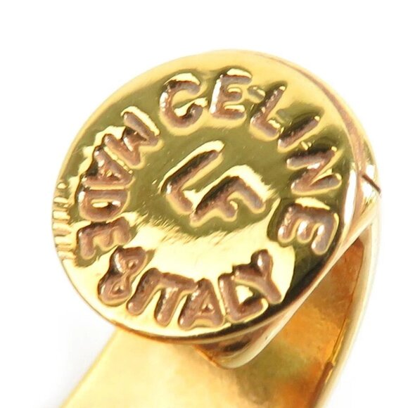 Auth CELINE Earrings Gold Metal - Picture 7 of 8